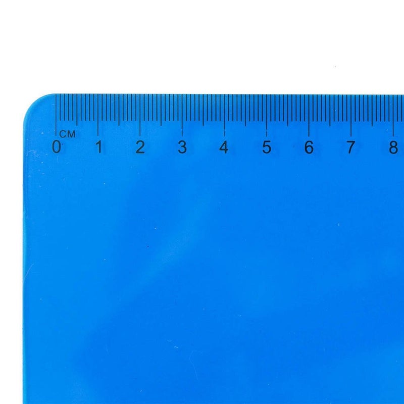 JAM PAPER Small Plastic Memo Clipboards with Low Profile Metal Clip - Mini (6 x 9) - Blue - 12 Clip Boards/Pack - Image 4